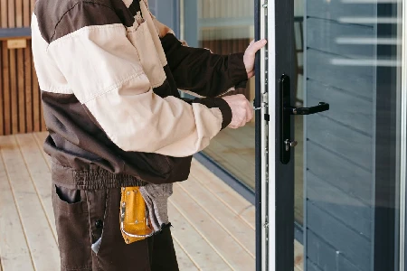 Cleaning And Polishing Glass Door Installation in North Fort Myers, FL